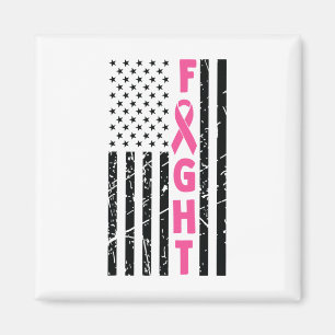 Aimant Survivant du sein American Flag Cancer du sein Awa