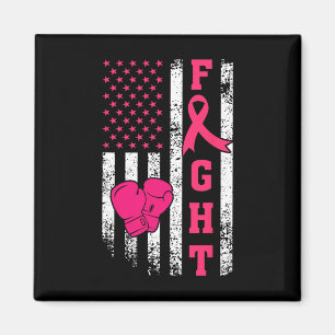 Aimant Survivant du sein American Flag Cancer du sein Awa