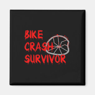Aimant Survivant d'un accident de vélo Drôle de chute et