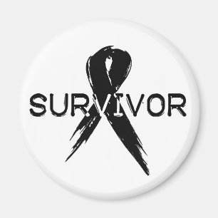 Aimant Survivant noir de ruban