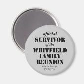 Aimant Survivant officiel de la Réunion familiale (Recto/Verso)