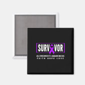 Aimant Survivant - Sensibilisation de Purple Heimer (Recto/Verso)