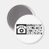 Aimant Survivre au téléphone (Recto/Verso)