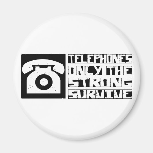 Aimant Survivre au téléphone (Devant)