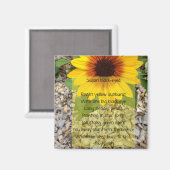 Aimant Susan poème aux yeux noirs (Recto/Verso)