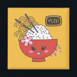 Aimant Sushi Japonais Cute Rice Bowl<br><div class="desc">Un mignon aimant frigo avec un adorable bol de riz avec le mot yum,  parce que la cuisine japonaise est délicieuse ! Collectez l'ensemble. Fait pour vous par Blackberry Boulevard. Un cadeau sympathique pour les amateurs de cuisine japonaise dans votre vie.</div>