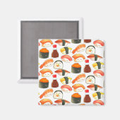 Aimant Sushi japonais mignon (Recto/Verso)