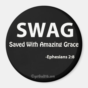 Aimant SWAG gotGod316.com Écriture