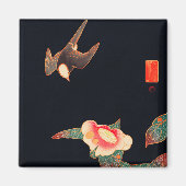 Aimant Swallow and Camellia (1900) par Ito Jakuchu (Devant)