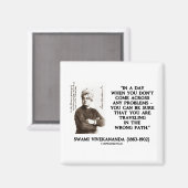 Aimant Swami Vivekananda Voyageant Sur Un Mauvais Chemin (Recto/Verso)