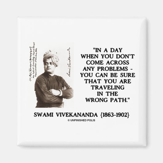 Aimant Swami Vivekananda Voyageant Sur Un Mauvais Chemin (Devant)