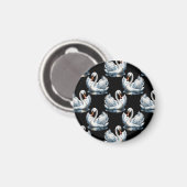 Aimant Swan Birds Design Motif (Recto/Verso)