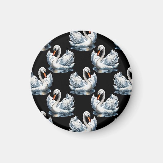 Aimant Swan Birds Design Motif (Devant)