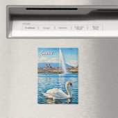 Aimant Swan in Geneva Switzerland Travel (In Situ (Lave-vaisselle))