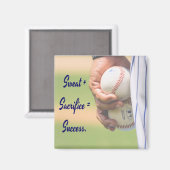 Aimant Sweat plus Sacrifice égale Succès BASEBALL (Recto/Verso)