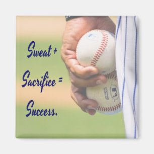 Aimant Sweat plus Sacrifice égale Succès BASEBALL