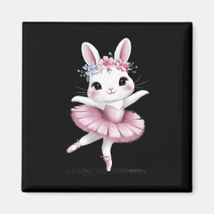 Aimant Sweet Dancing Ballerina Bunny Ballet Rabbit Girl E
