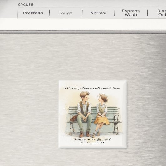 Aimant Sweet First Date Coffee Confession