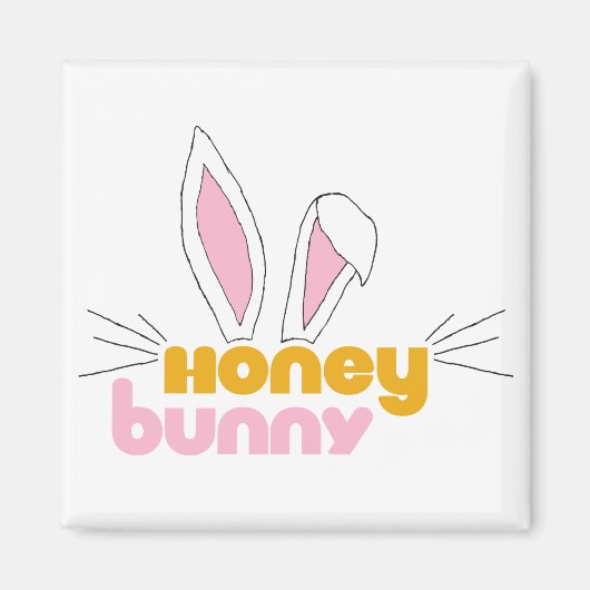 Aimant Sweet Happy Hunny Lapny Honey Art lapin (Devant)