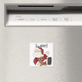 Aimant Sweet Père Noël Tshirts et cadeaux de vacances (In Situ (Lave-vaisselle))