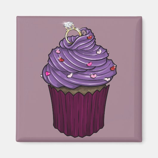 Aimant Sweet Proposition Cupcake (Devant)
