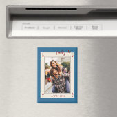 Aimant Sweet Romantic Cute Retro Cadeaux de Saint Valenti (In Situ (Lave-vaisselle))