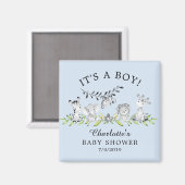 Aimant Sweet Safari Animaux Baby shower Favoriser l'aiman (Recto/Verso)