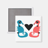 Aimant Sweet Seahorse amour (Recto/Verso)