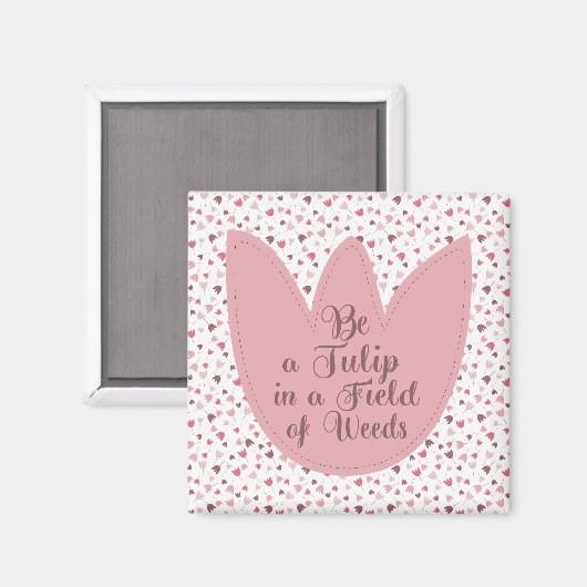Aimant Sweet Simple Tulip Motif rose - Toutes les directi (Recto/Verso)