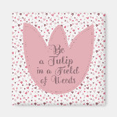 Aimant Sweet Simple Tulip Motif rose - Toutes les directi (Devant)