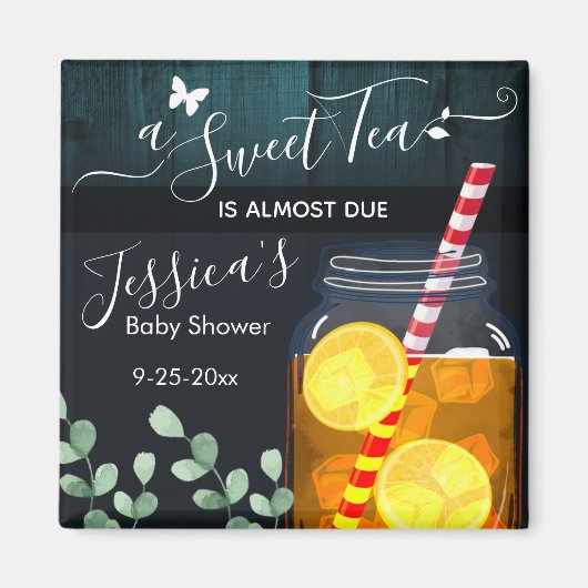 Aimant Sweet Tea Baby shower Fête Cadeau Favoriser (Devant)