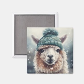 Aimant Sweet Winter Alpaca, coutume