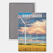 Aimant Sweetwater Texas Travel (Recto/Verso)