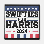 Aimant Swifties for Kamala Harris 2024 Vote Support (Devant)