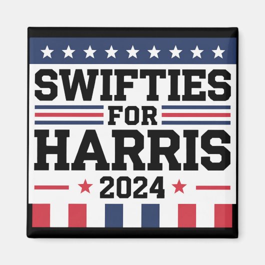 Aimant Swifties for Kamala Harris 2024 Vote Support (Devant)