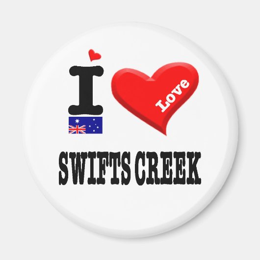 Aimant SWIFTS CREEK - I Love (Devant)