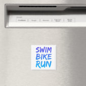 Aimant Swim Bike Run superbe design (In Situ (Lave-vaisselle))