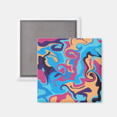 Aimant Swirl moderne (Recto/Verso)