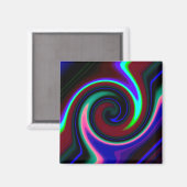 Aimant Swirl Retro Neon (Recto/Verso)