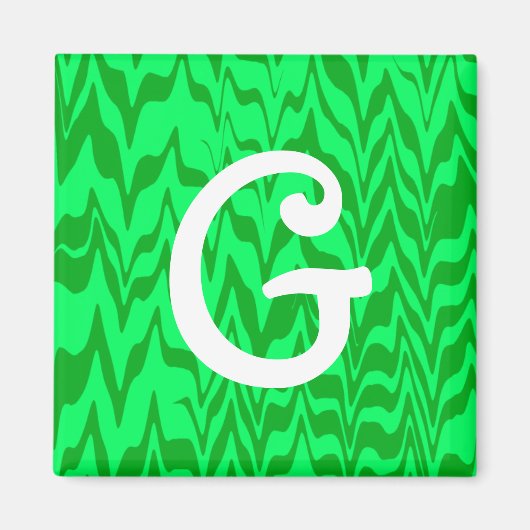 Aimant Swirl ZigZag Abstrait (Devant)