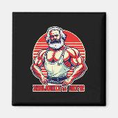Aimant Swoleunists Unite Funny Communist Gym Bodybuilder (Devant)