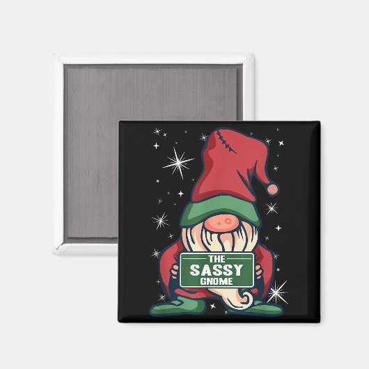 Aimant Sy Gnome Xmas Elf Matching Family Christmas Pajama (Recto/Verso)