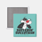 Aimant SYLVESTER™ « Souffrant de Succotash » Sulking (Recto/Verso)