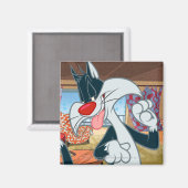 Aimant Sylvestre Patte en l'air (Recto/Verso)