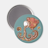 Aimant Symbole astrologique Aquarius (Recto/Verso)