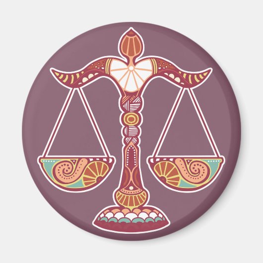 Aimant Symbole astrologique de la Libra (Devant)