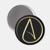 Aimant Symbole athée (Recto/Verso)