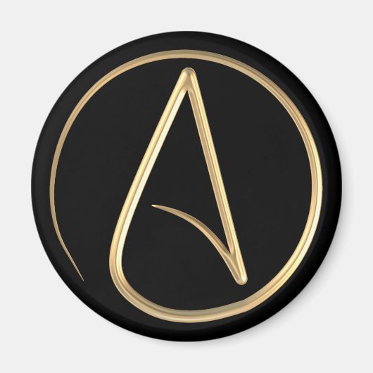 Aimant Symbole athée (Devant)