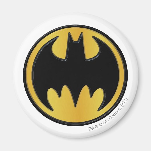 Aimant Symbole Batman | Logo rond classique (Devant)