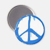 Aimant SYMBOLE Bleu DE LA PAIX (Recto/Verso)